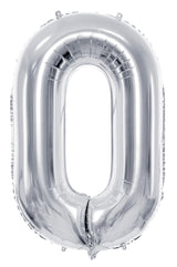 Numerofolio 0 hopeanvärinen 72 cm