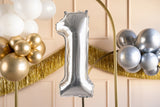 Numerofolio 1 hopeanvärinen 72 cm