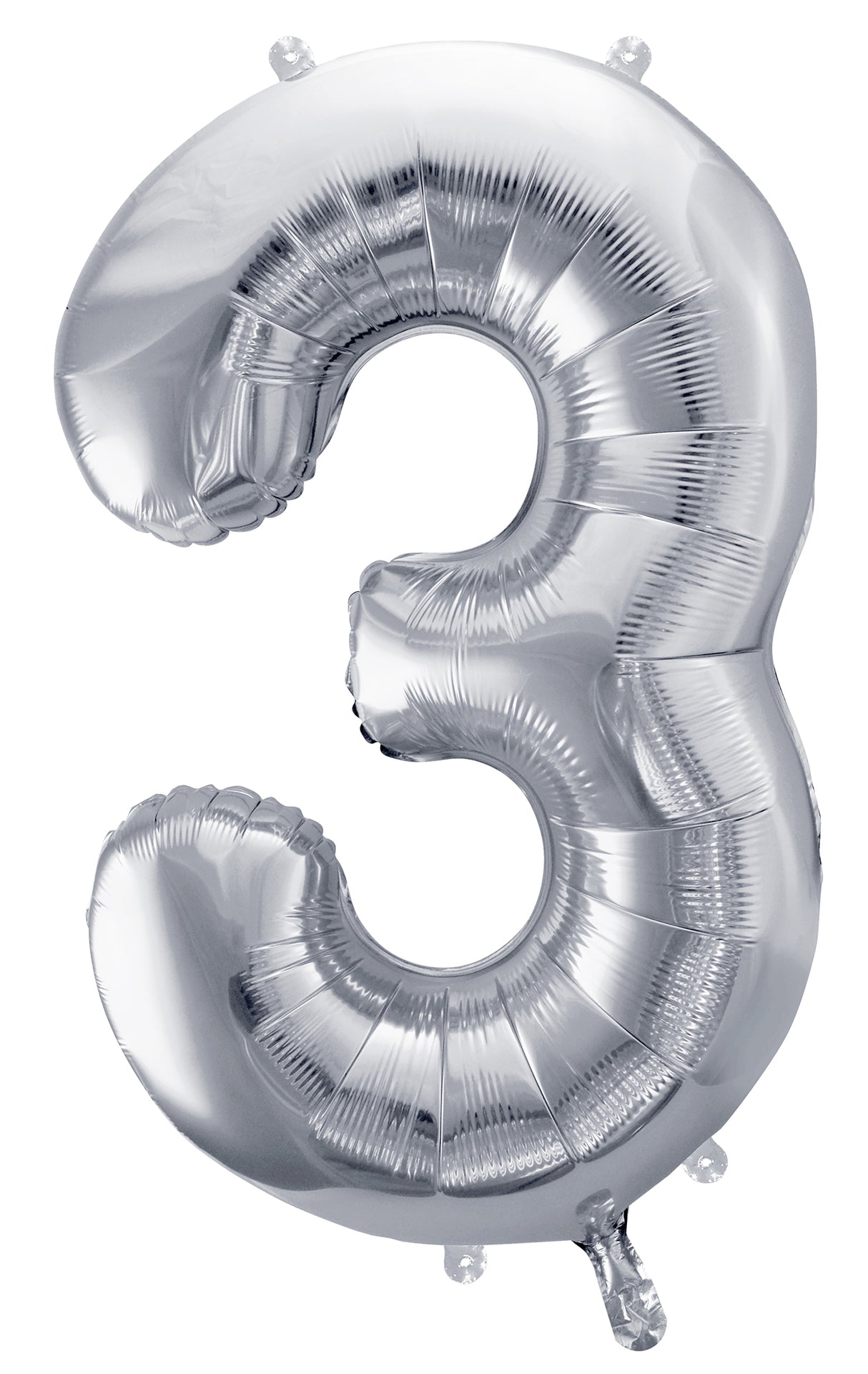 Numerofolio 3 hopeanvärinen 72 cm