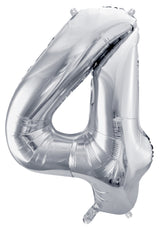 Numerofolio 4 hopeanvärinen 72 cm