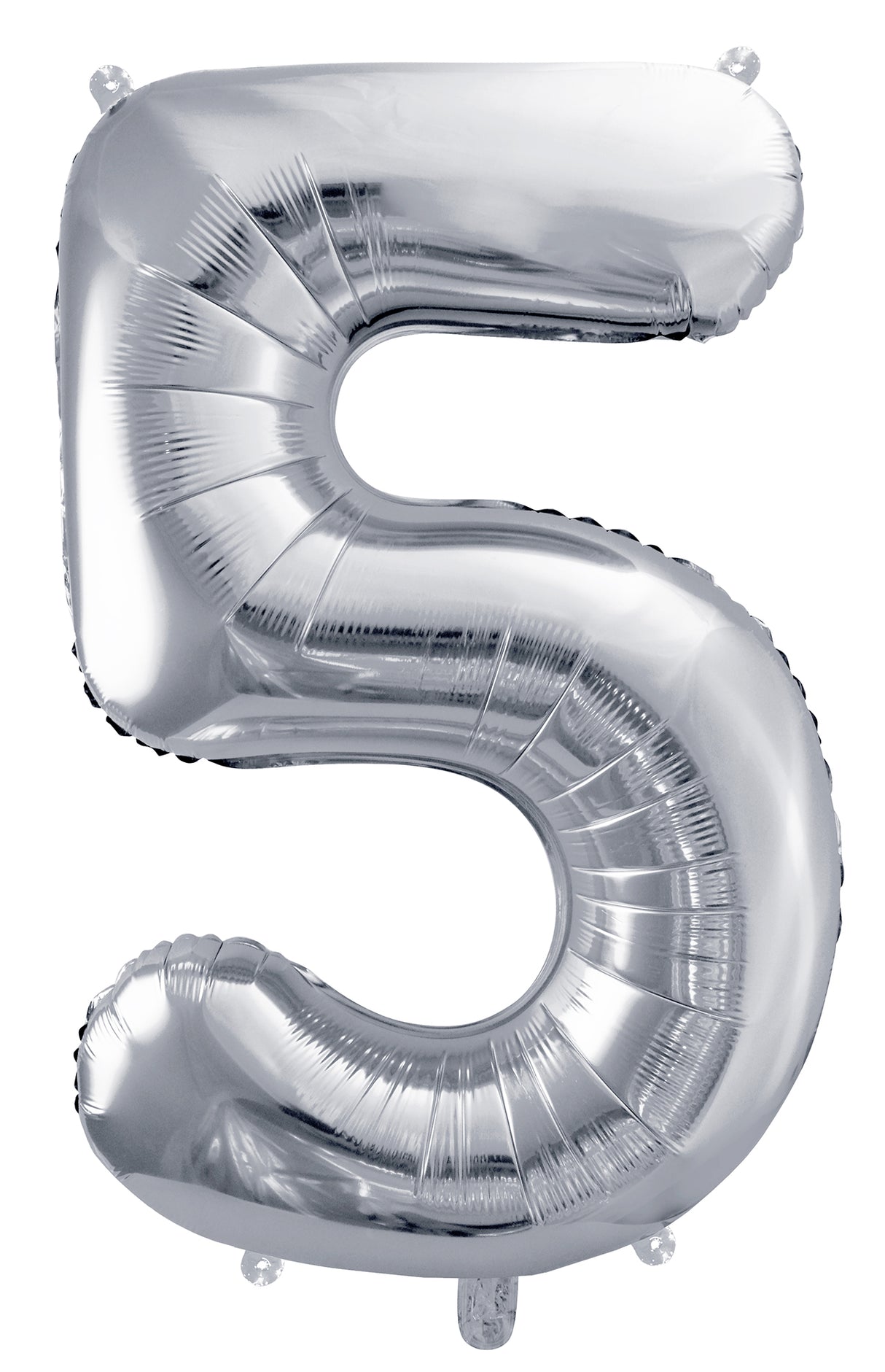 Numerofolio 5 hopeanvärinen 72 cm