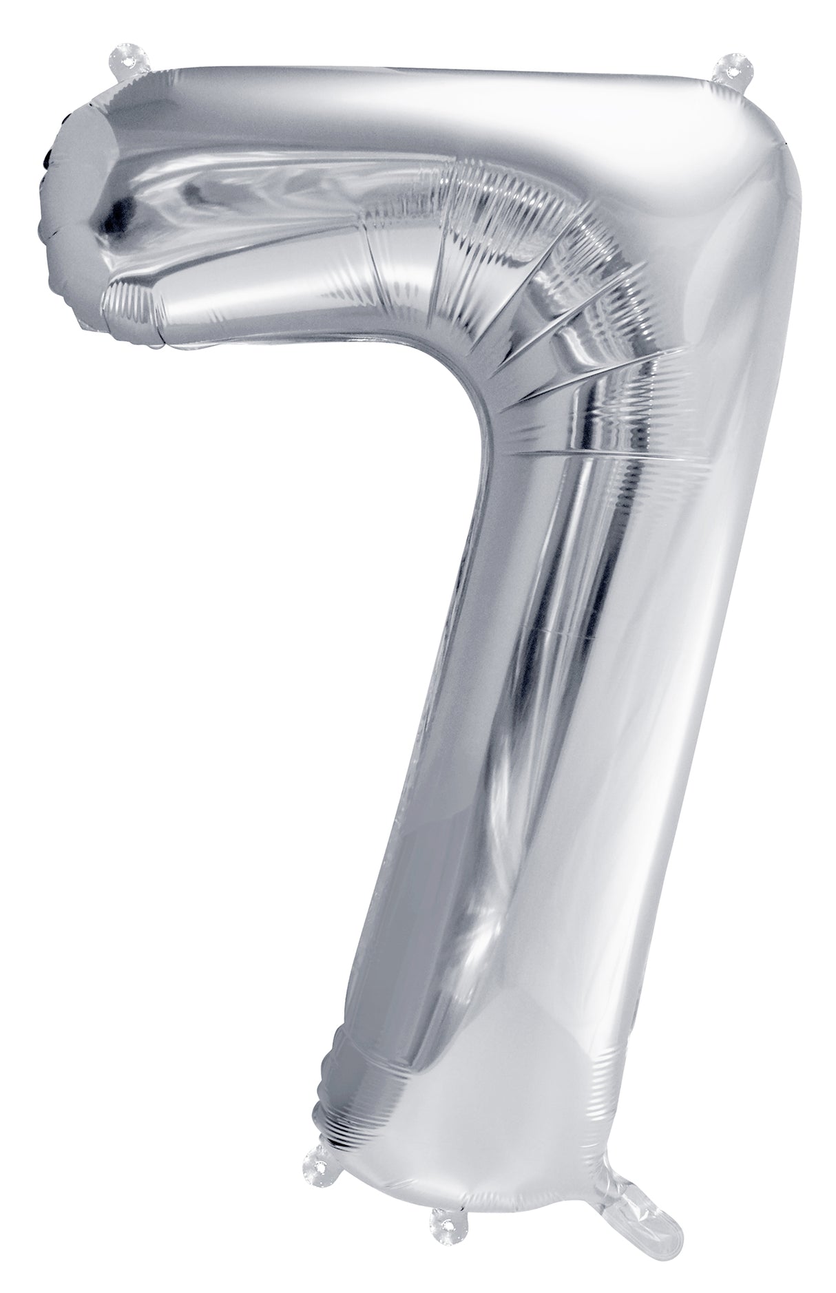 Numerofolio 7 hopeanvärinen 72 cm