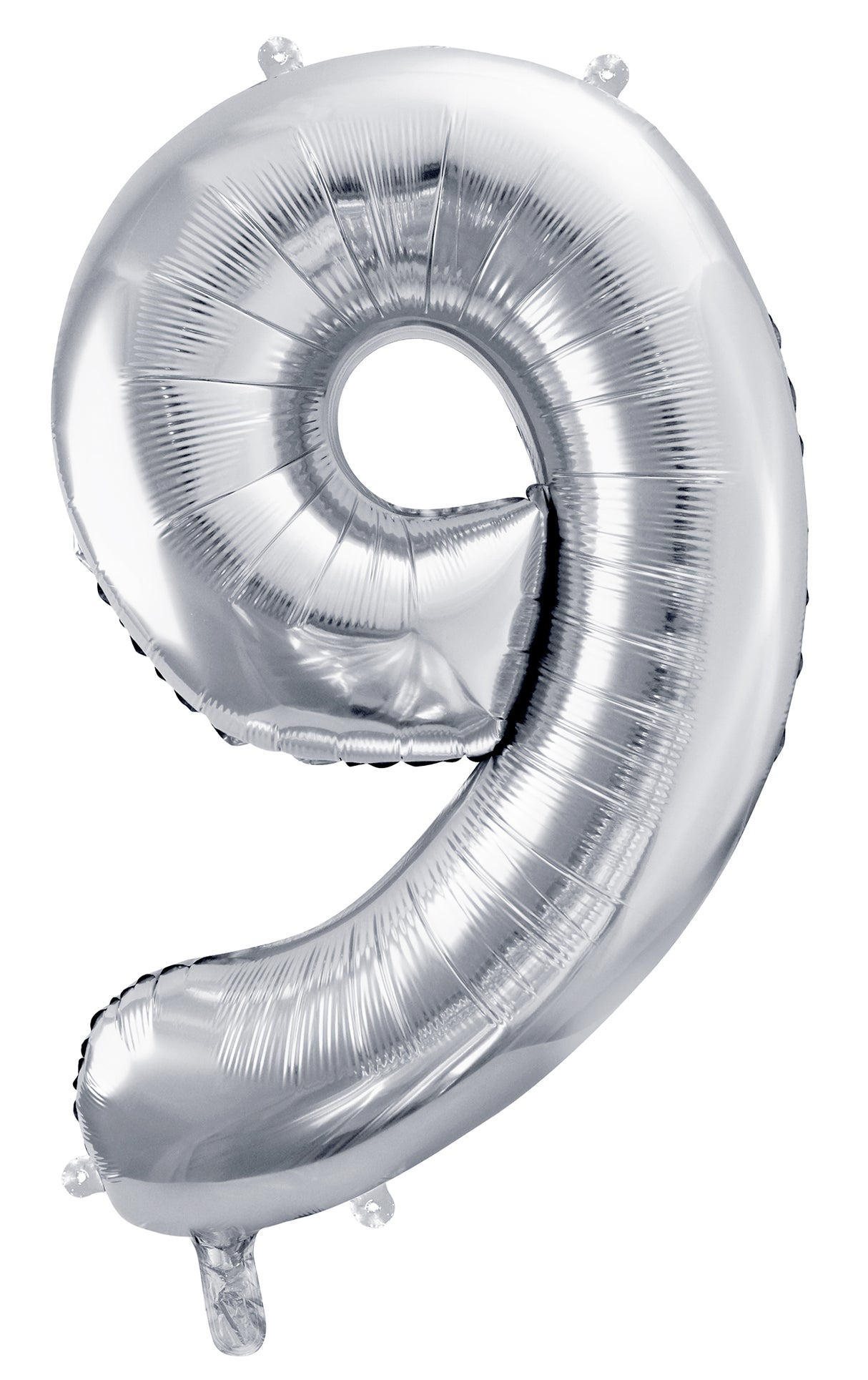 Numerofolio 9 hopeanvärinen 72 cm