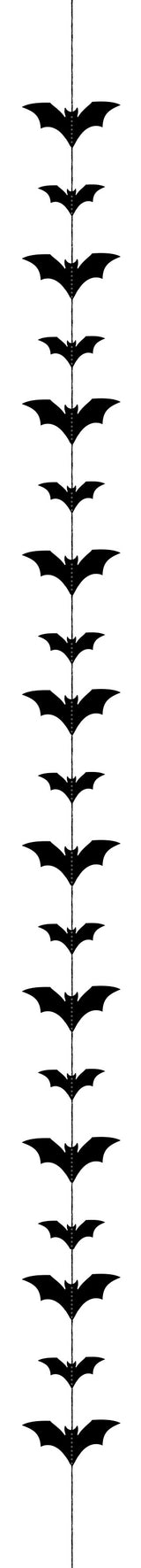 Lepakot ripustettava koriste musta 150 cm