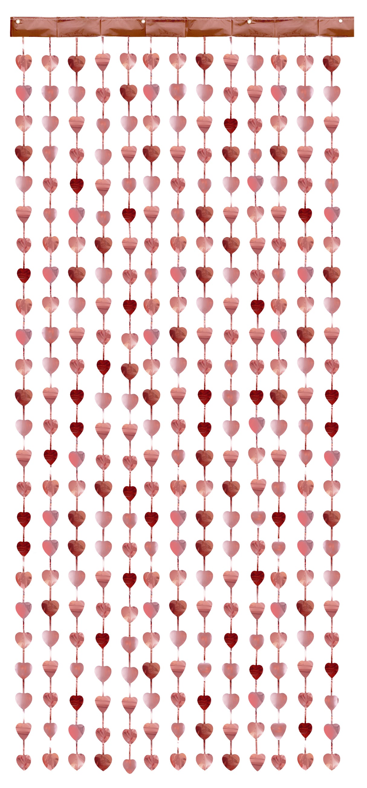 Taustaverho ruusukultaiset sydämet 100 x 245 cm