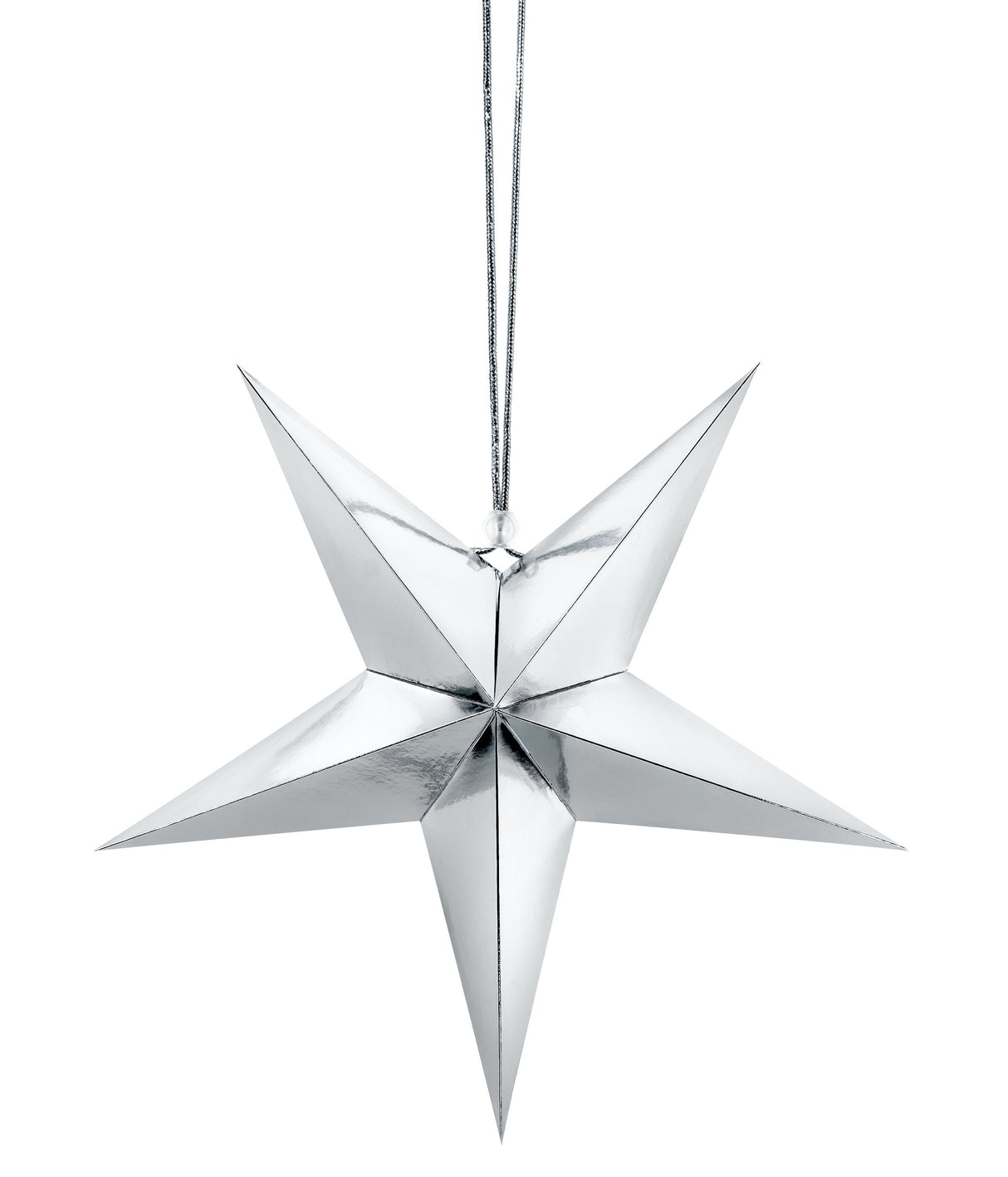 Tähtikoriste pahvia 30 cm hopeanvärinen 1 kpl/pkt