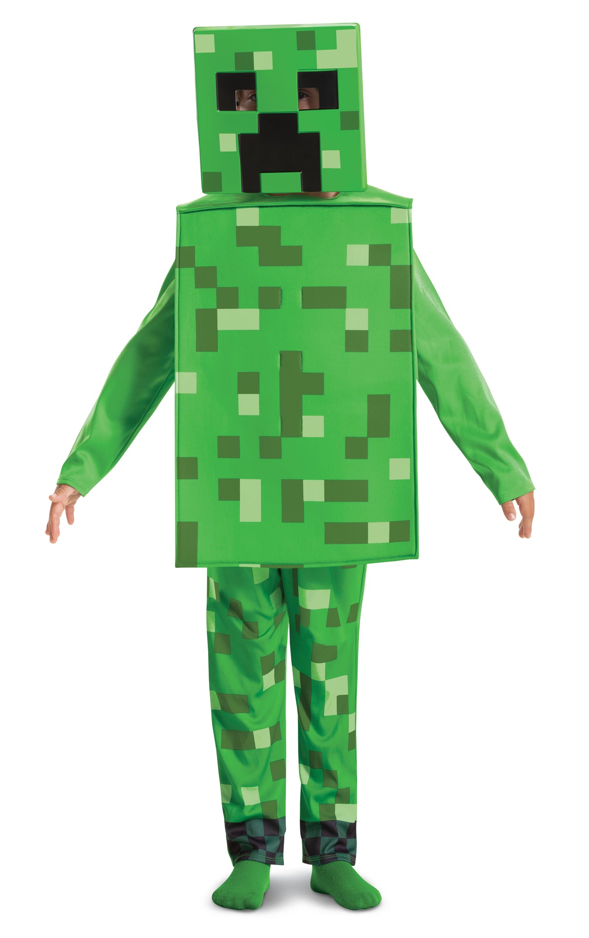 Minecraft Creeper lasten naamiaisasu koko M