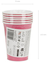 Pahvimuki pinkki, 250 ml 6 kpl/pkt