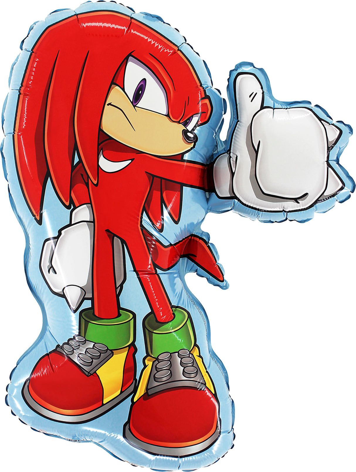 Sonic Knuckles muotofoliopallo (pakattu 5 kpl/pss)