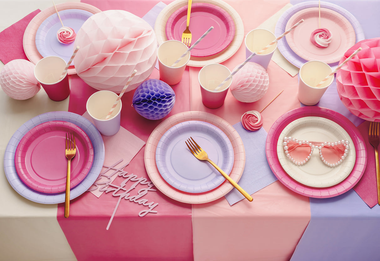 Pöytäliina pinkki, 137 x 183 cm