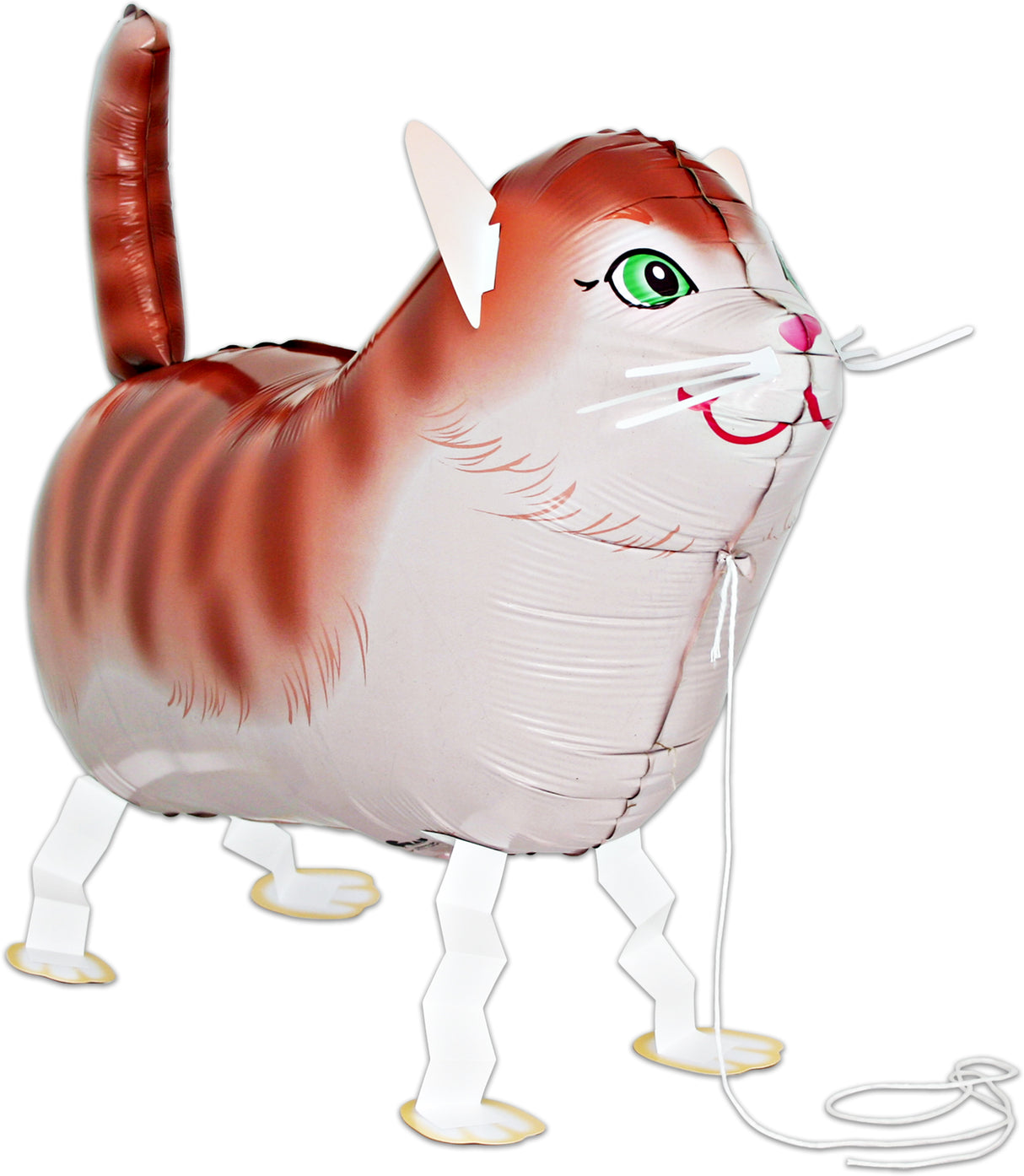 Raidallinen kissa kävelevä foliopallo S