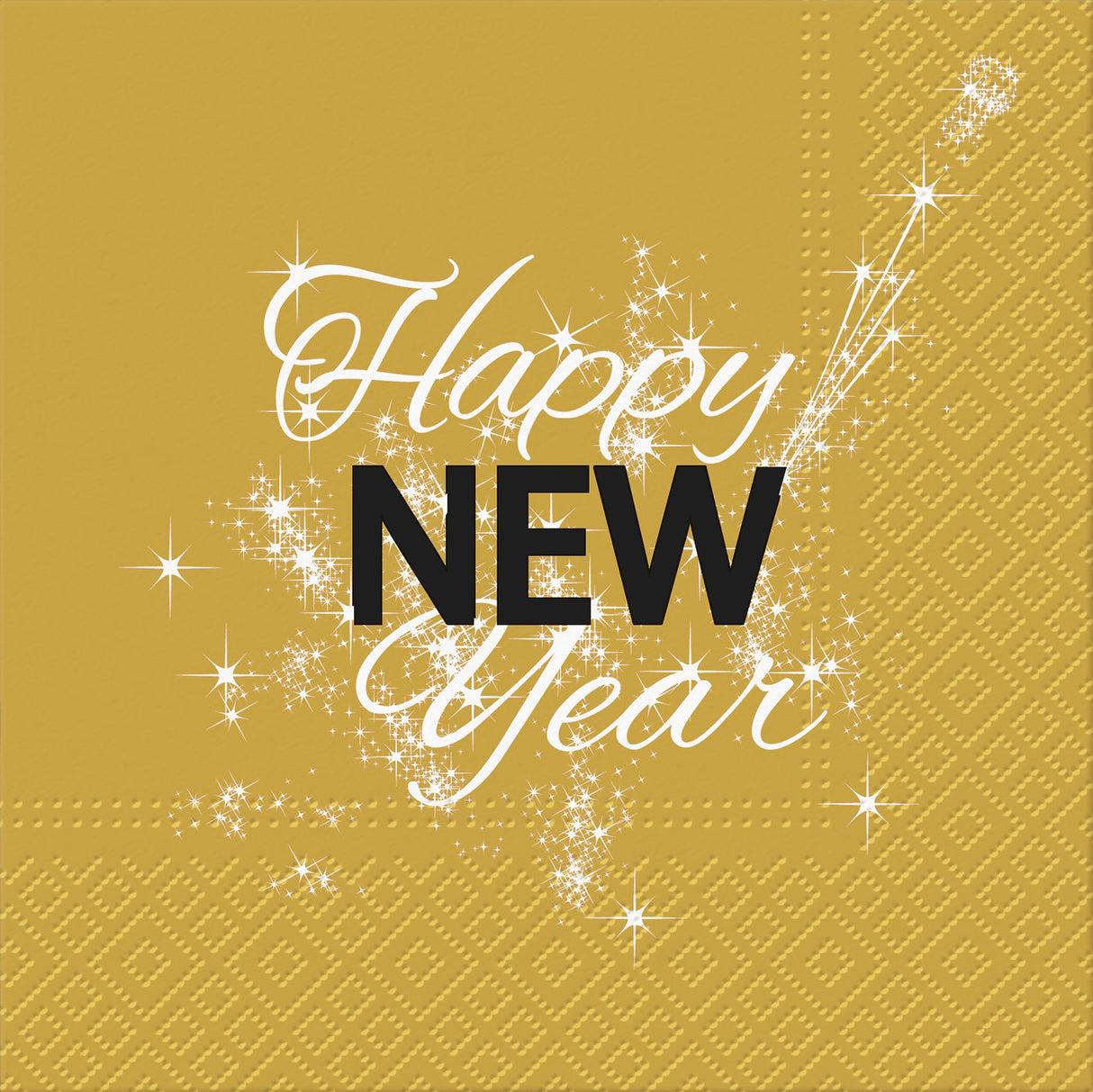 Happy New Year suuri lautasliina 33 x 33 cm 20 kpl/pkt