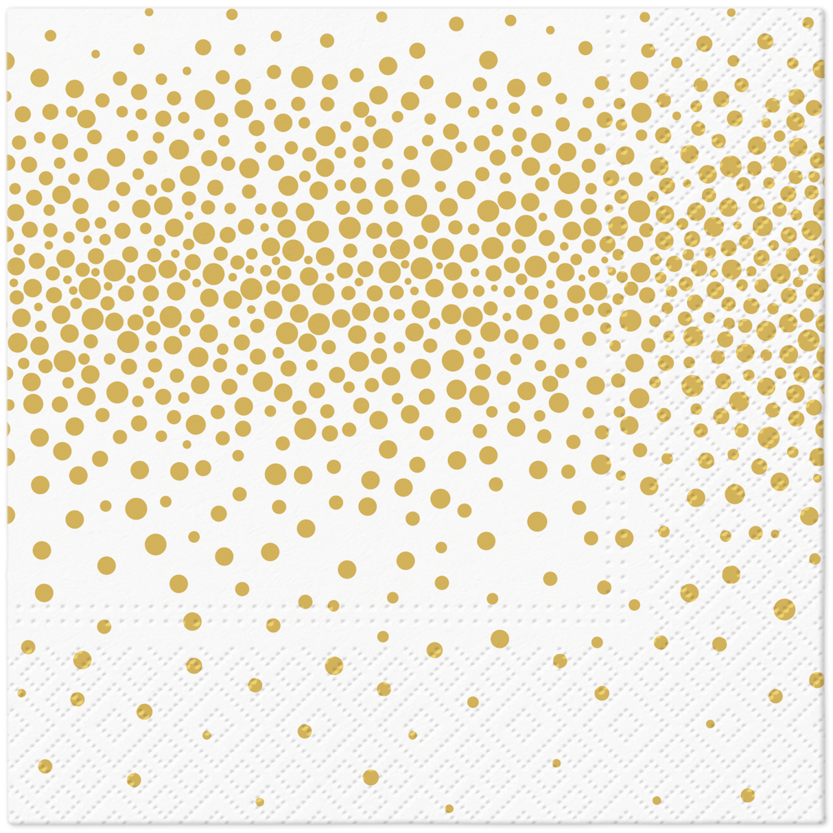 Suuri lautasliina konfetti kulta 33 x 33 cm 20 kpl/pkt