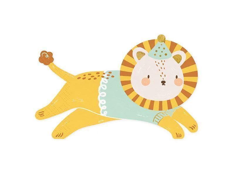 Lautasliina leijona 16 x 10 cm 20 kpl/pkt