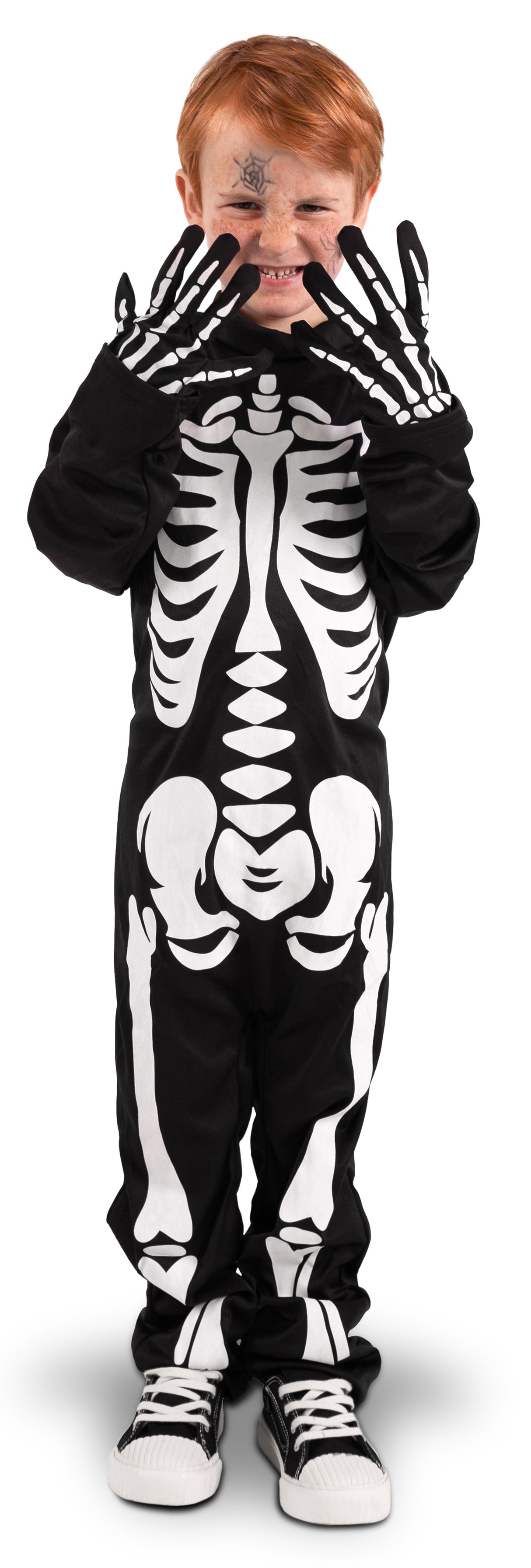 Luurankoasu 116-128 cm, sis. asu ja käsineet