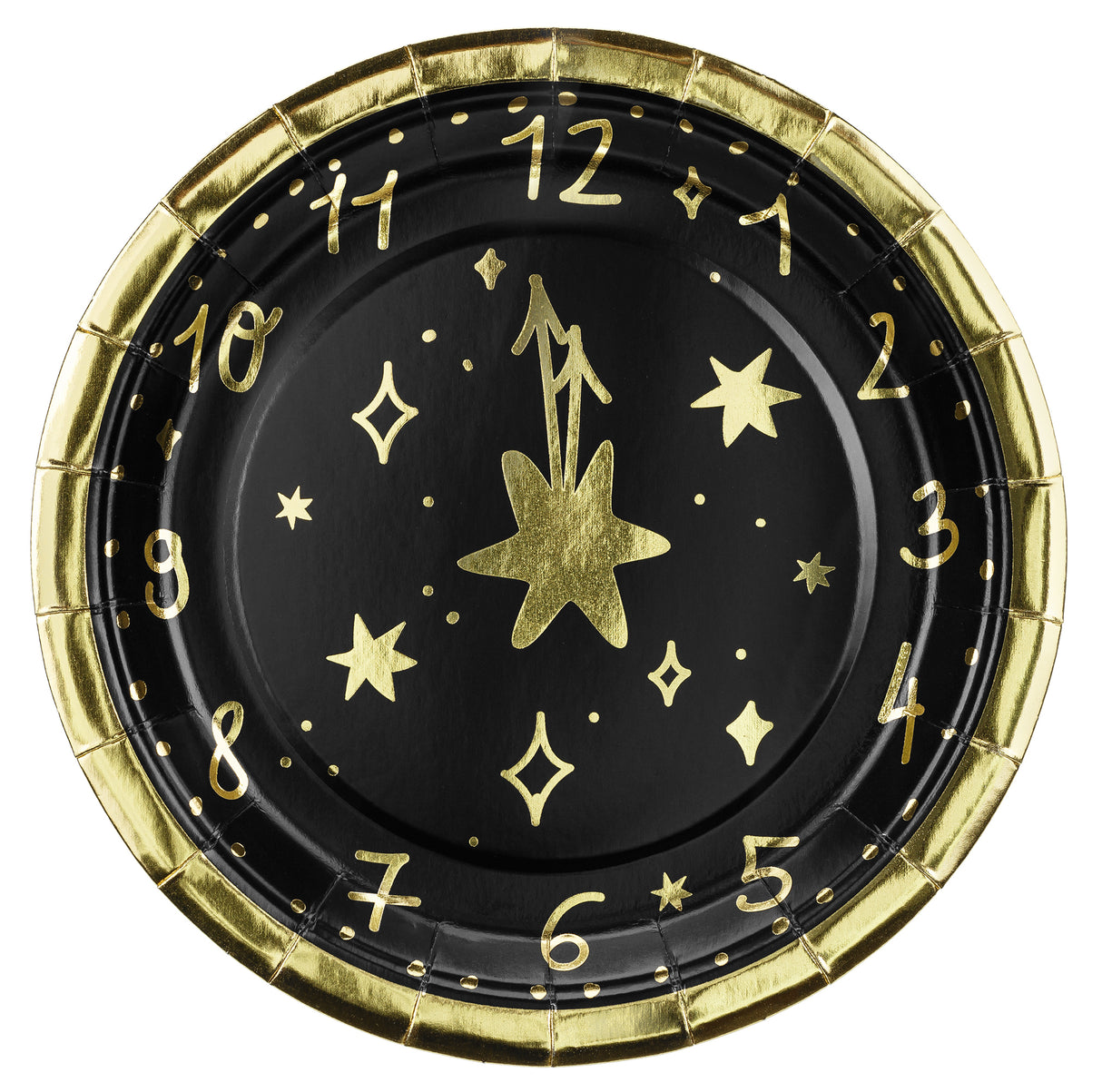 Paper plates Clock 18 cm