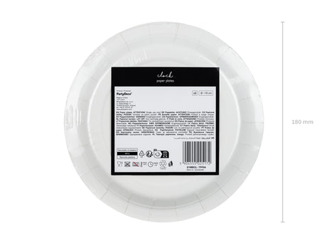 Paper plates Clock 18 cm