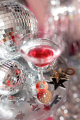 Lasinmerkitsijät Happy New Year 6 kpl/pkt
