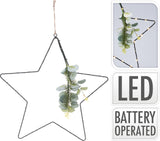 Koristetähti led-valoilla musta 40 cm