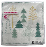 Joulukuuset lautasliina 33 x 33 cm 20 kpl/pkt