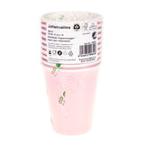 Pahvimuki 250 ml vaaleanpunainen 10 kpl/pkt