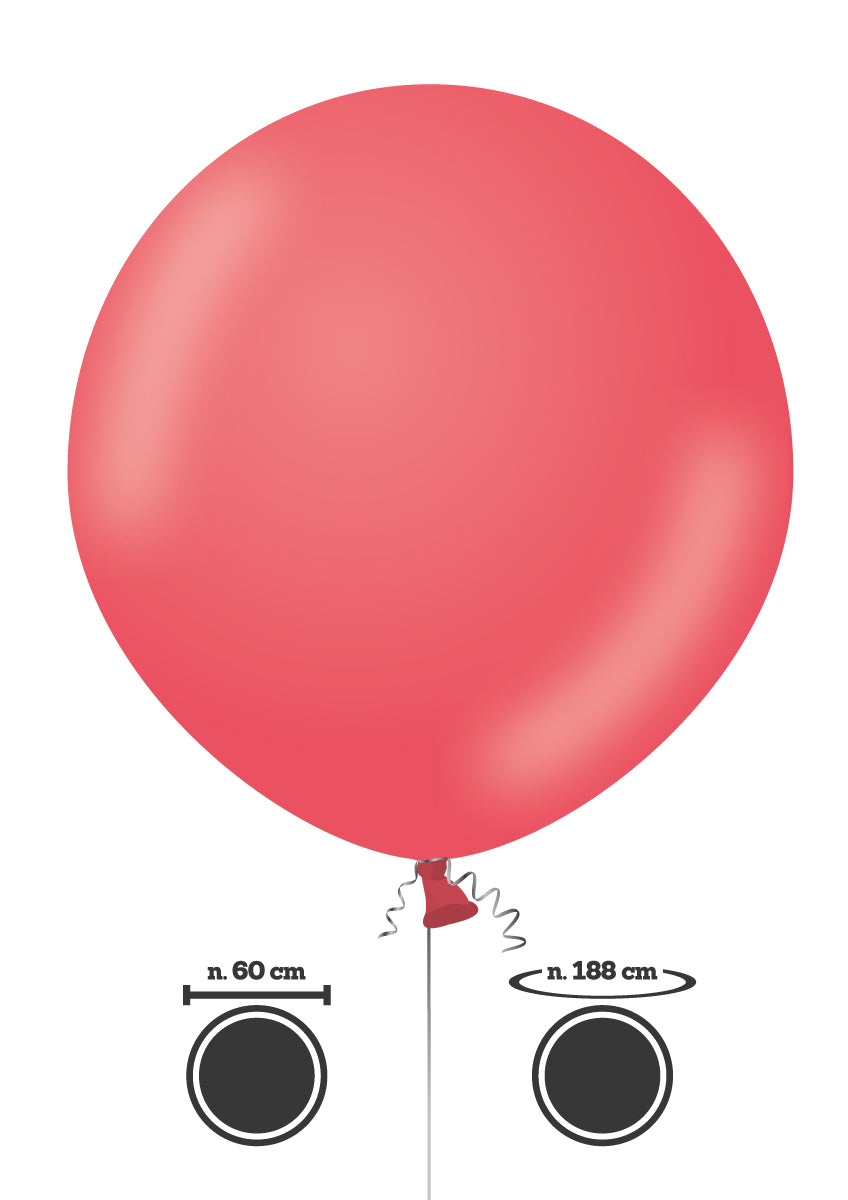 60 cm punainen jättikumipallo