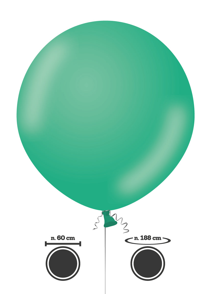 60 cm tummanvihreä jättikumipallo