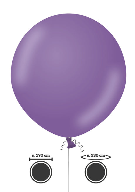 170 cm violetti jättikumipallo