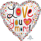 Love you confetti foliopallo