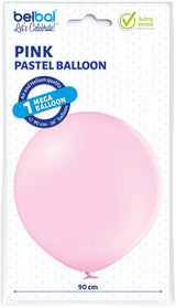 Jätti-ilmapallo 90 cm vaaleanpunainen