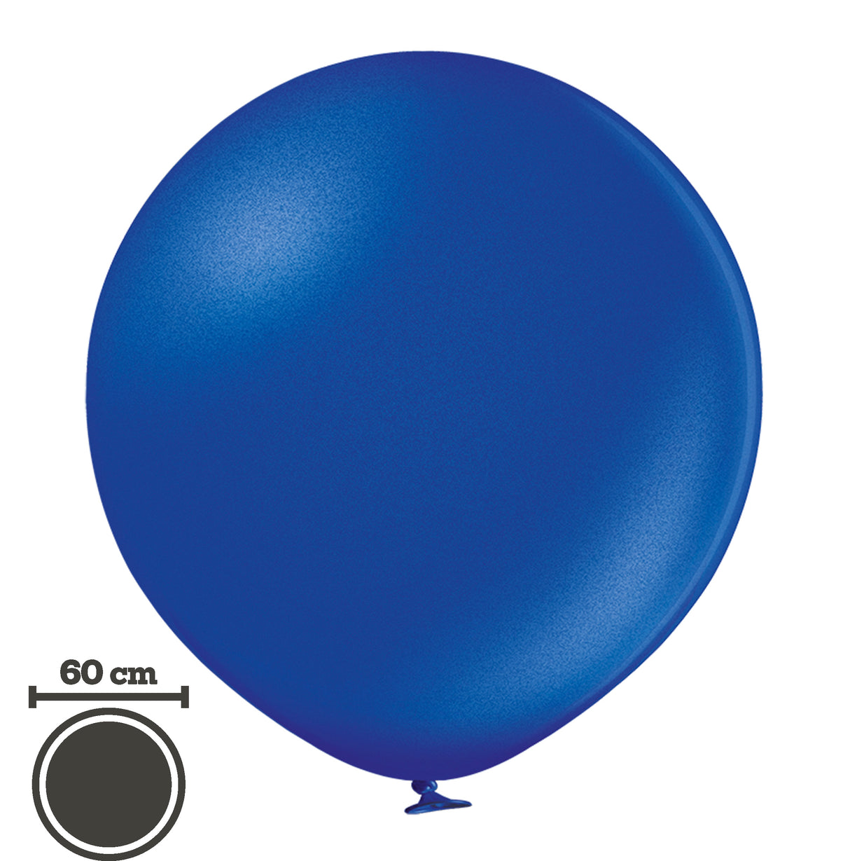 Jätti-ilmapallo 60 cm metallinhohtotummansininen