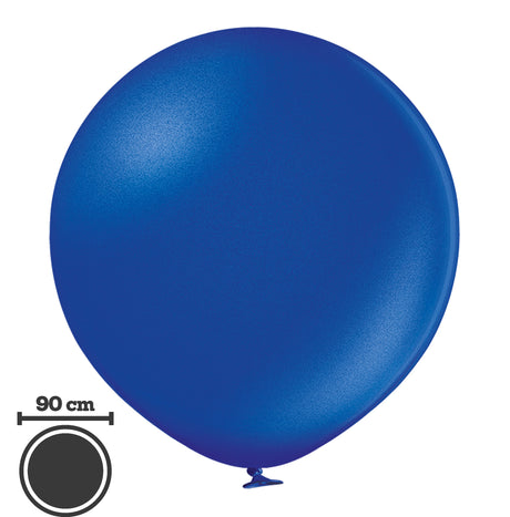 Jätti-ilmapallo 90 cm metallinhohtosininen
