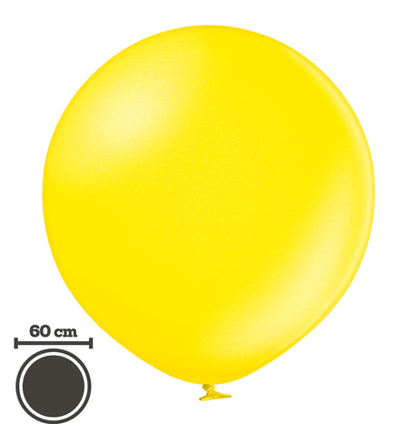 Jätti-ilmapallo 60 cm metallinhohtokeltainen