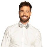 Rusetti, hopeanväriset paljetit