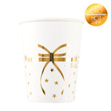 Tähdet ja lumihiutaleet pahvimuki  8 kpl/pkt (250 ml)