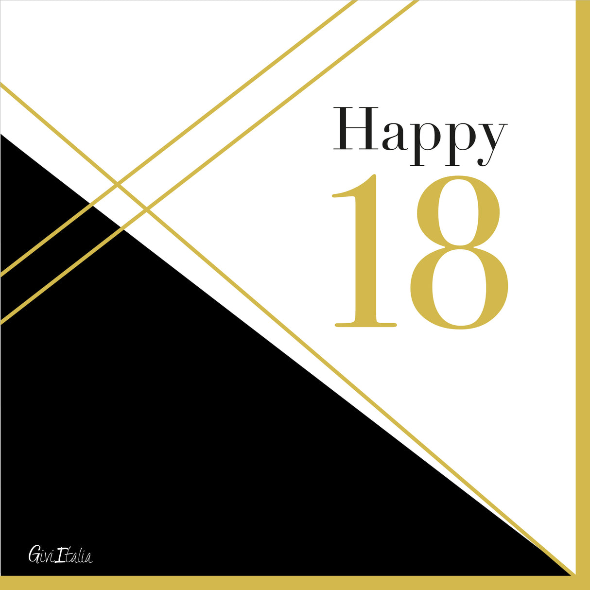 Happy 18 juhlava suuri lautasliina 16 kpl/pkt