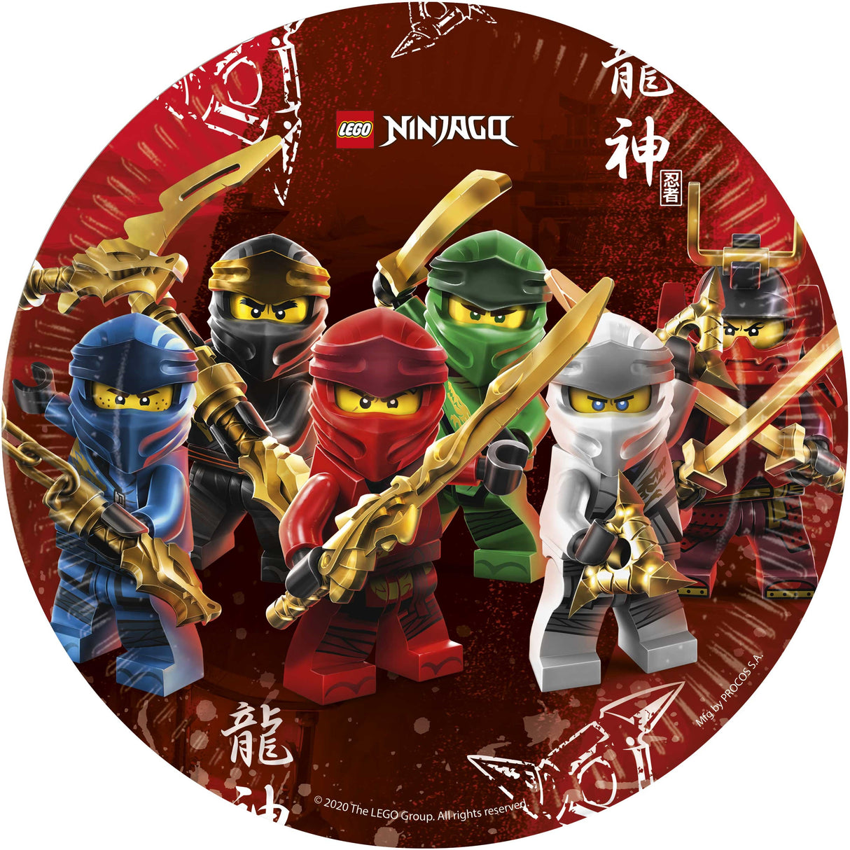 Lego Ninjago suuri pahvilautanen 8 kpl/pkt