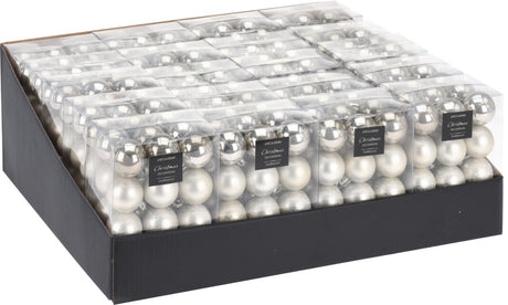 Joulupallo talvensävyt 30 mm 24 kpl/pkt