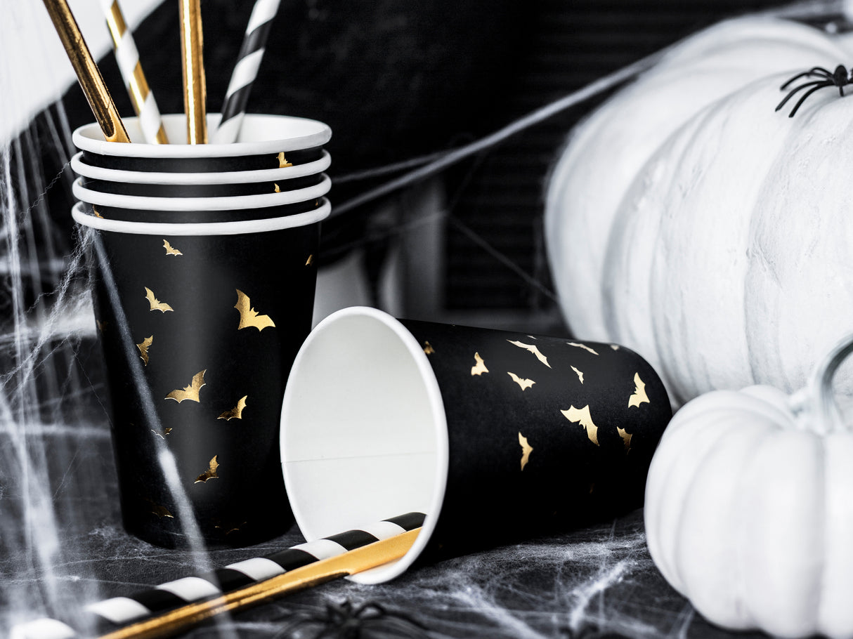 Trick or treat lepakot pahvimuki 6 kpl/pkt