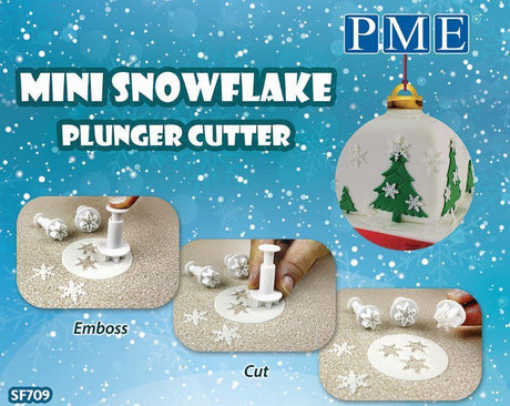 PME mini-lumihiutalemuotit 3kpl